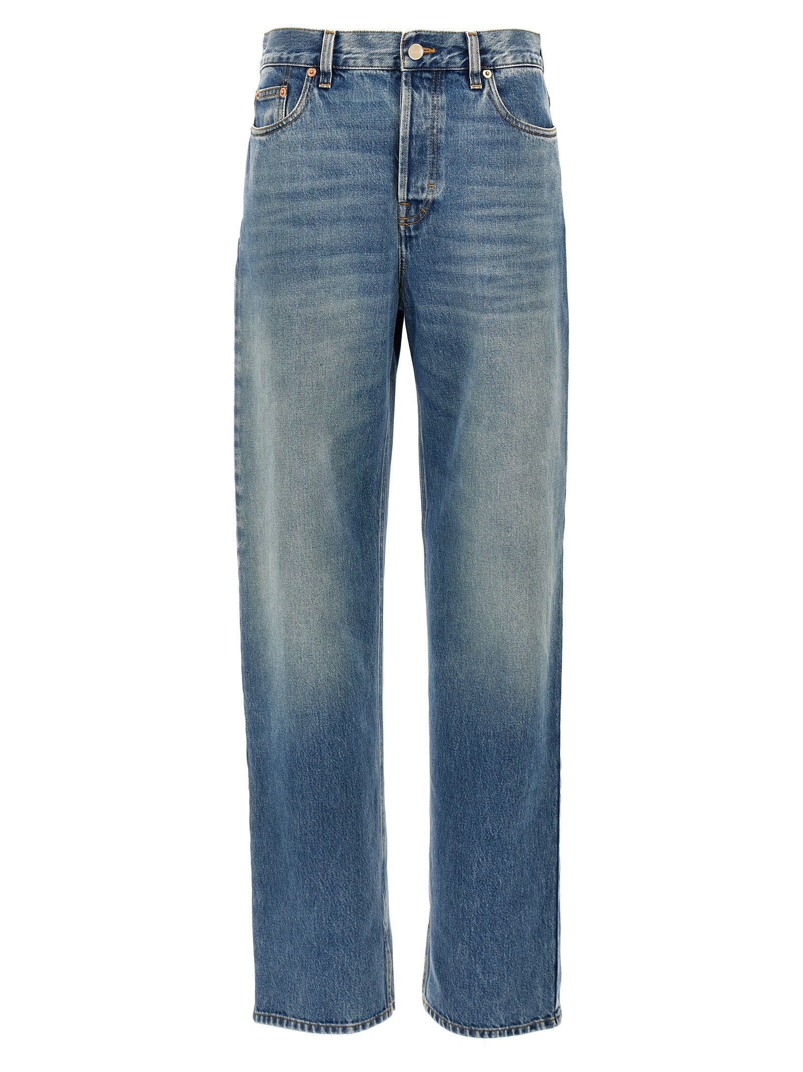 Gucci Blue Boyfriend Cotton Jeans