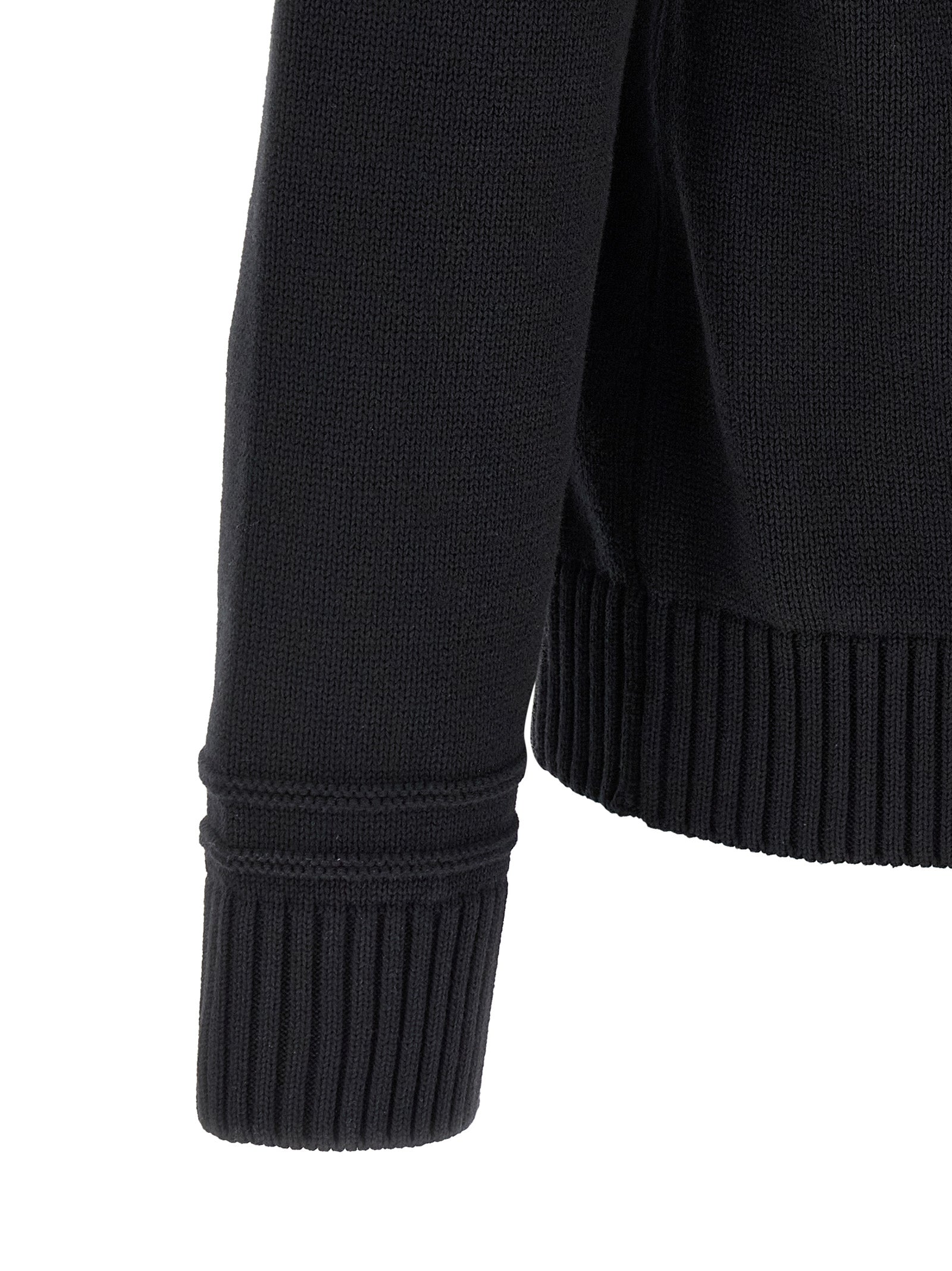 Gucci Black Cotton Wool Cardigan