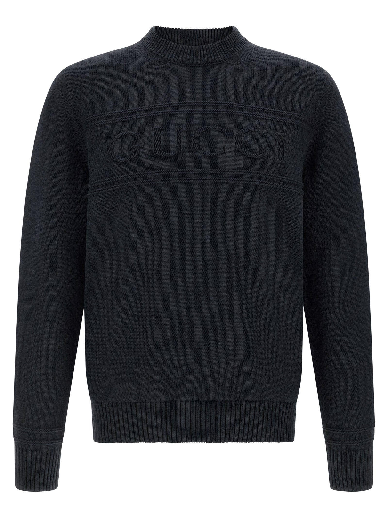 Gucci Blue Cotton Wool Cardigan