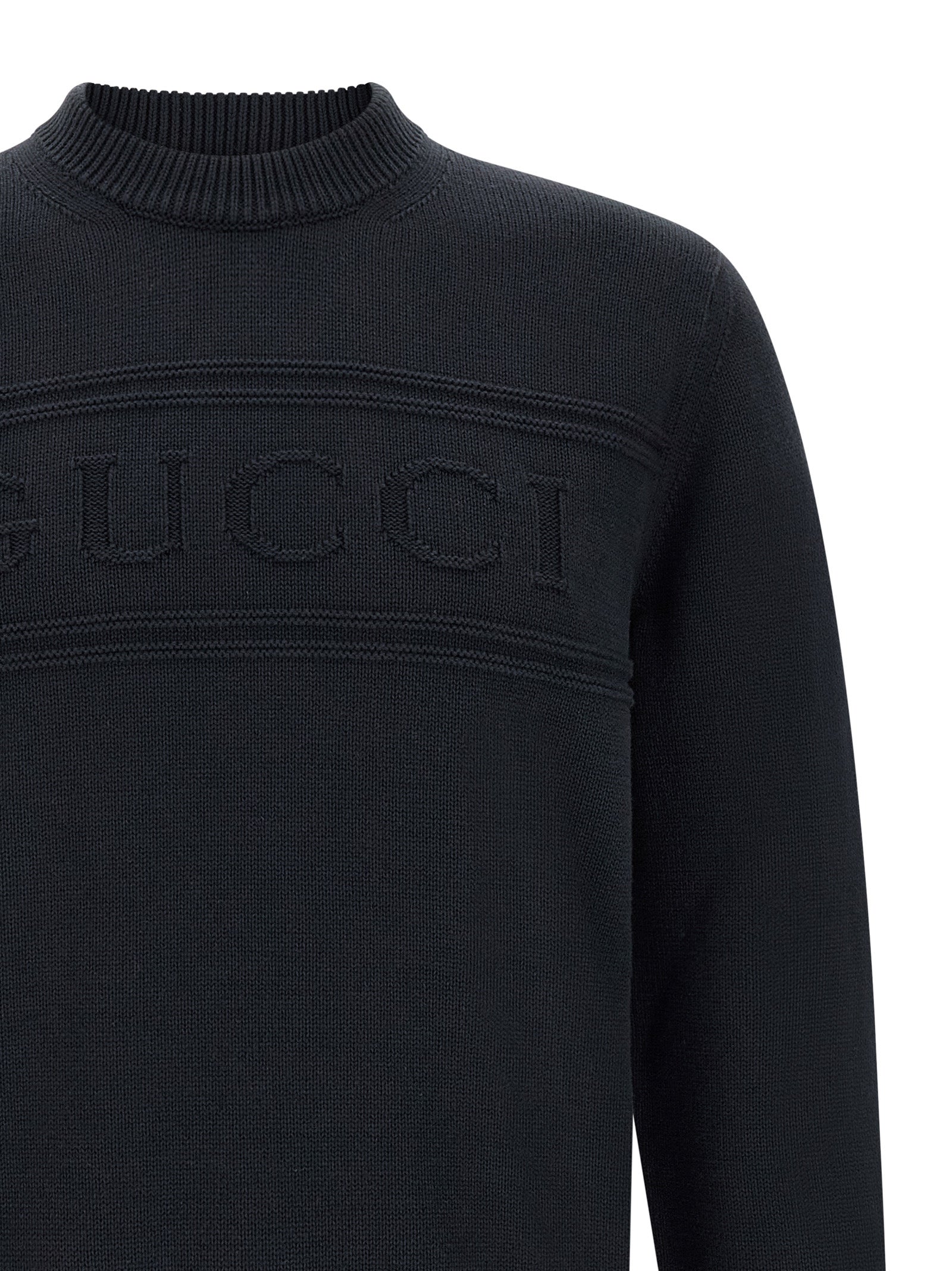 Gucci Blue Cotton Wool Cardigan