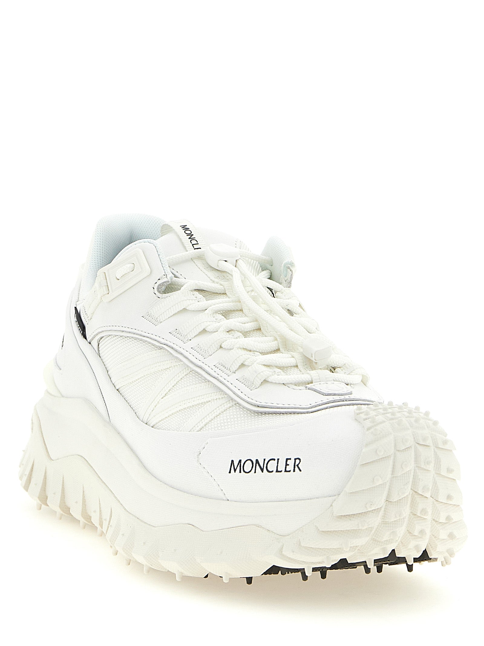 Moncler Weiße Sneaker aus Leder