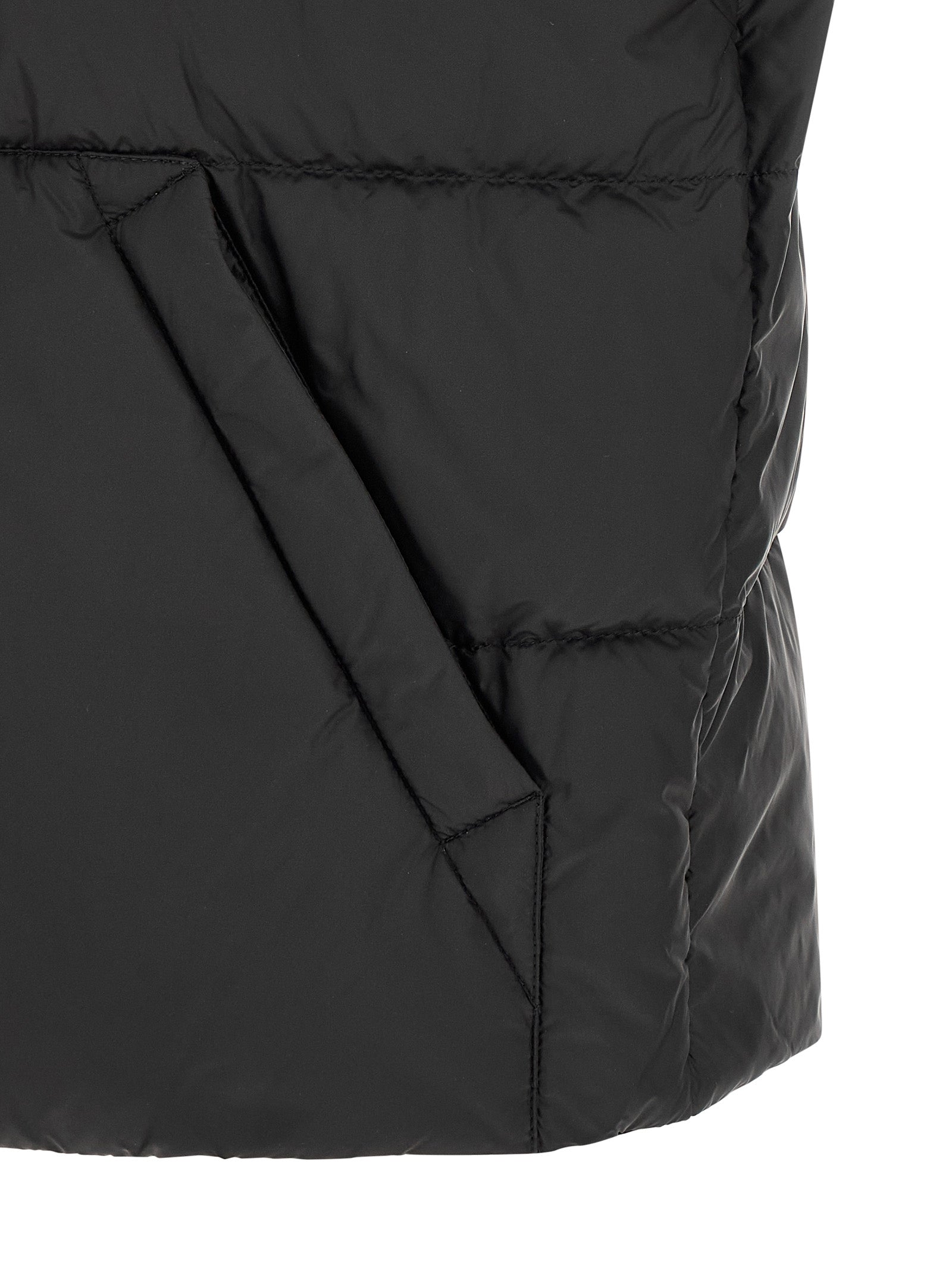 Moncler Black Tuquerouye Nylon Sleeveless Jacket