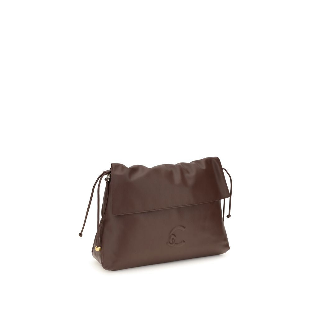 Coccinelle Brown Calf Leather Shoulder Bag