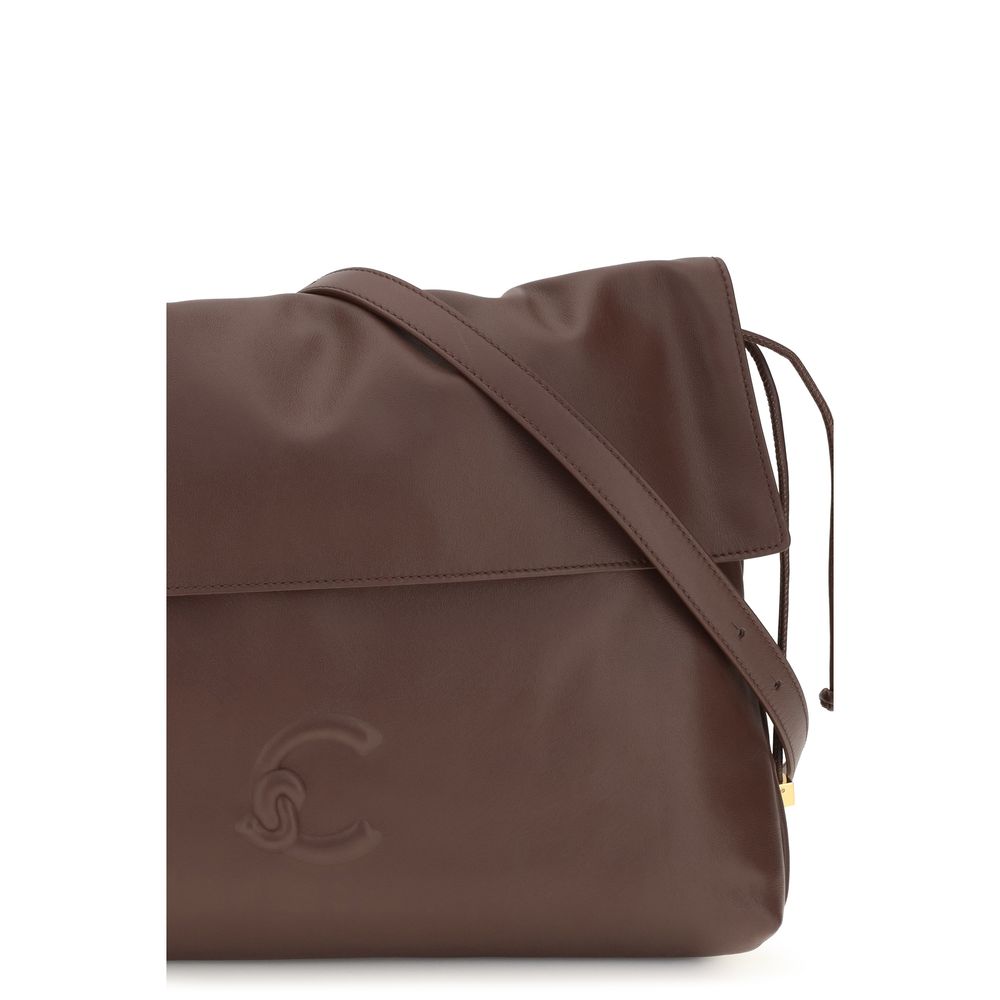 Coccinelle Brown Calf Leather Shoulder Bag