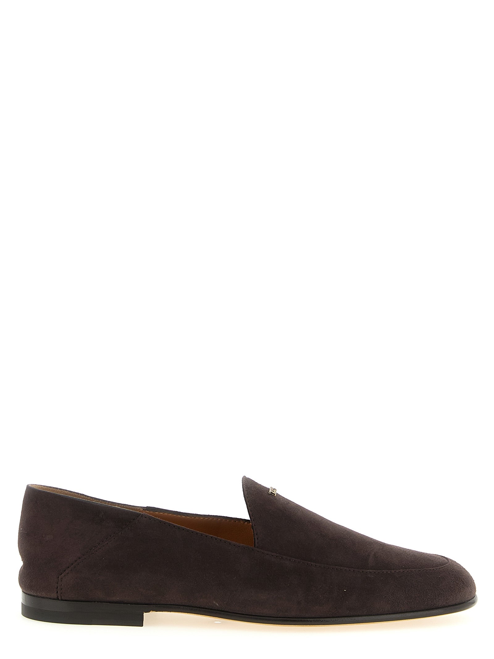 Brown Goatskin Slip-On Loafers