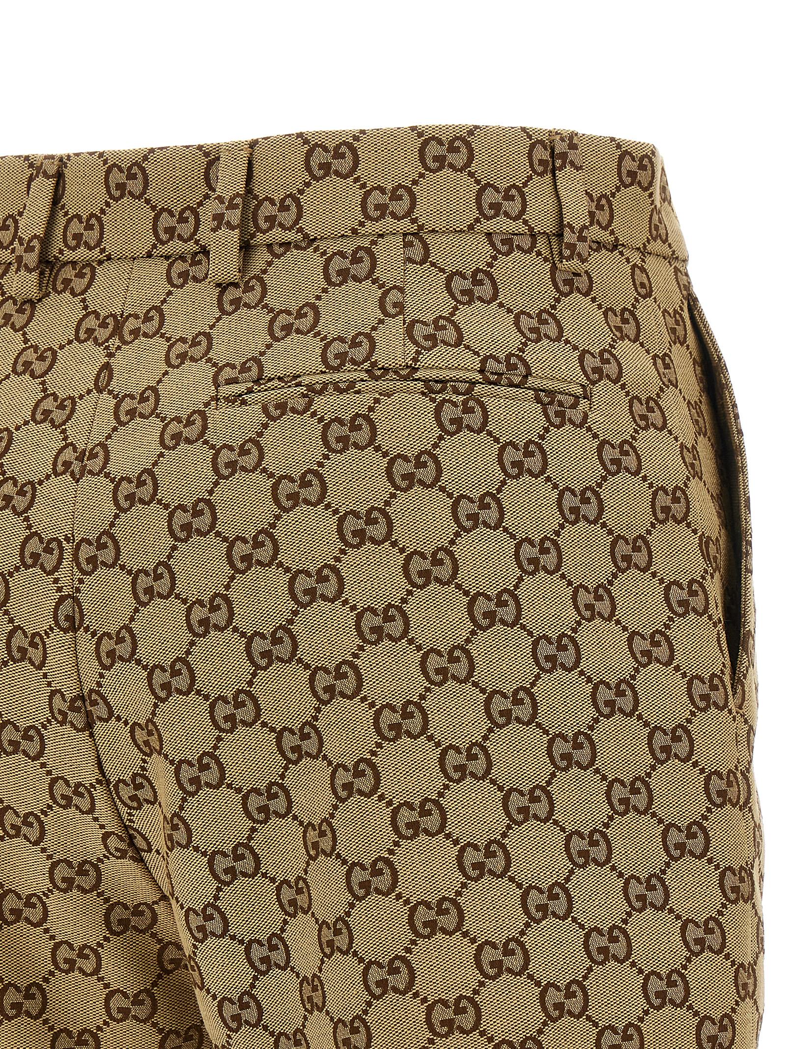 Beige Cotton Bermuda Shorts