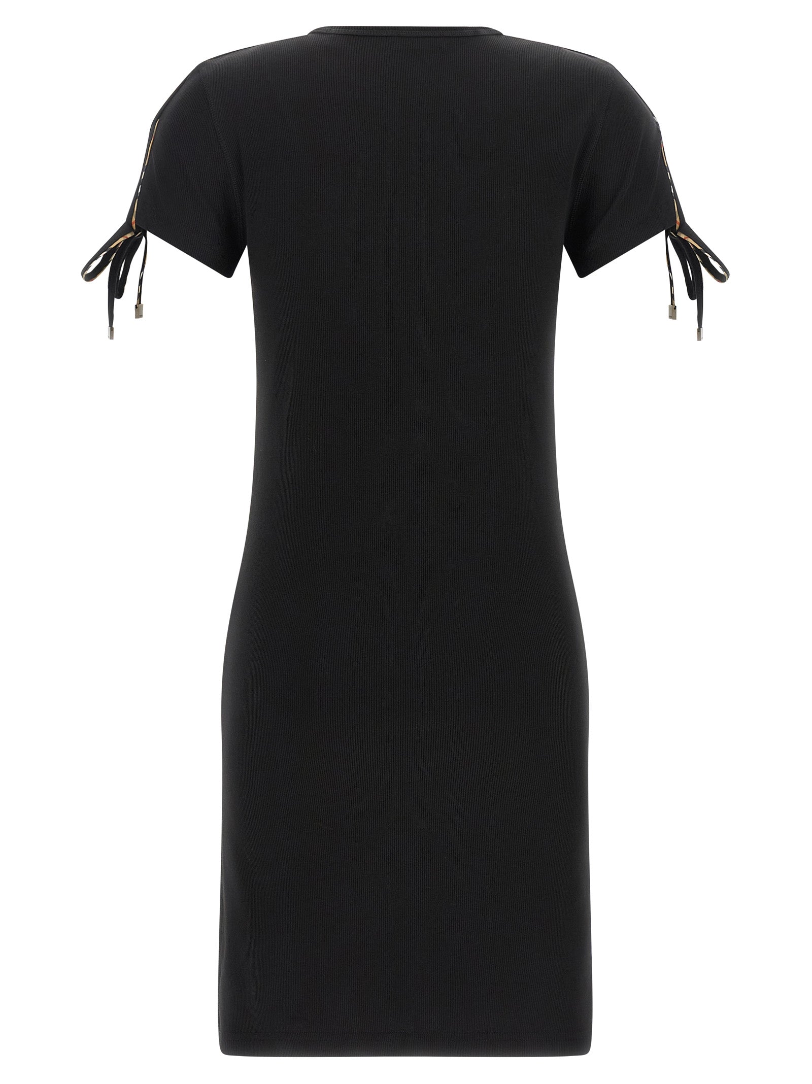 Black Cotton Short Dress