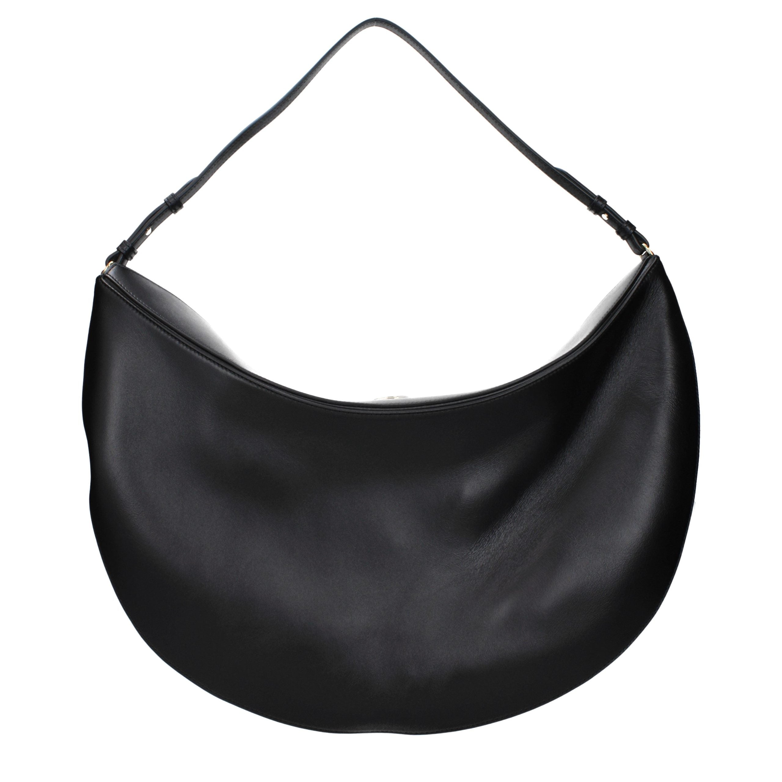 Sac à bandoulière Jacquemus en cuir noir