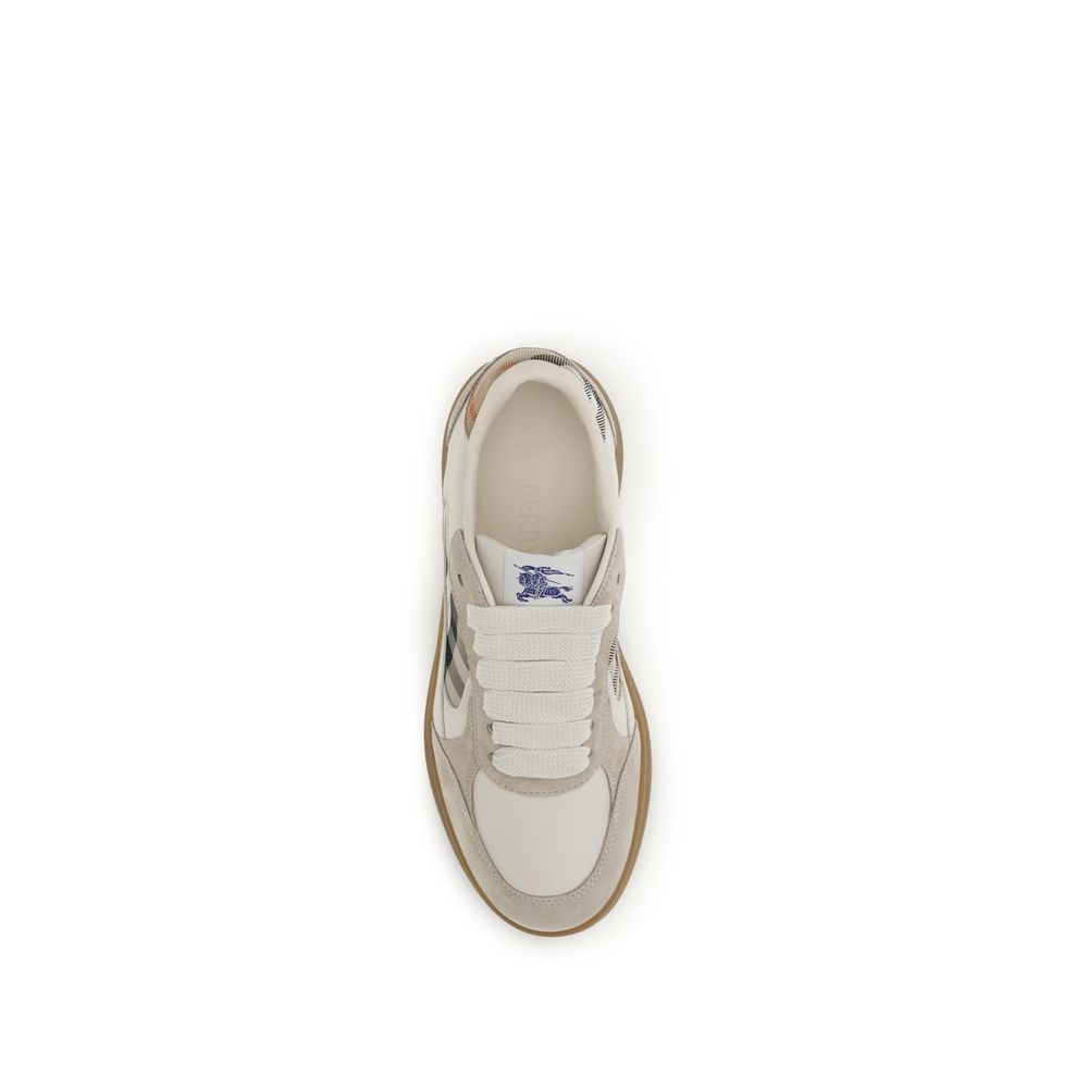 Burberry Sneakers aus beigem Kalbsleder (Bos Taurus)