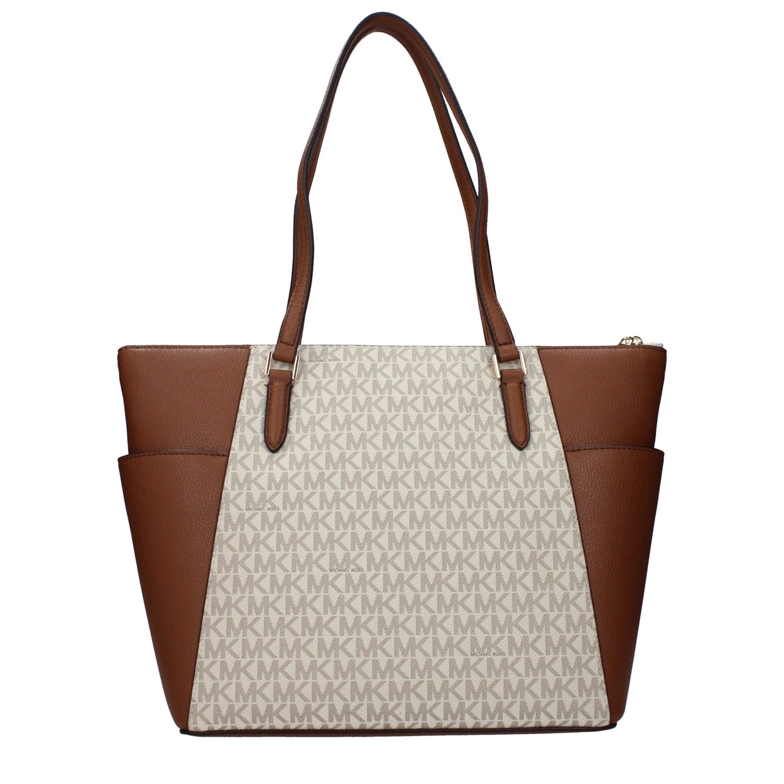 Sac à bandoulière en cuir beige Michael Kors