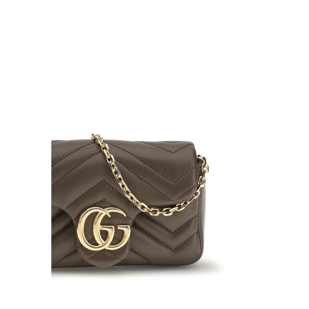 Sac à bandoulière en cuir de veau marron Gucci Bos Taurus