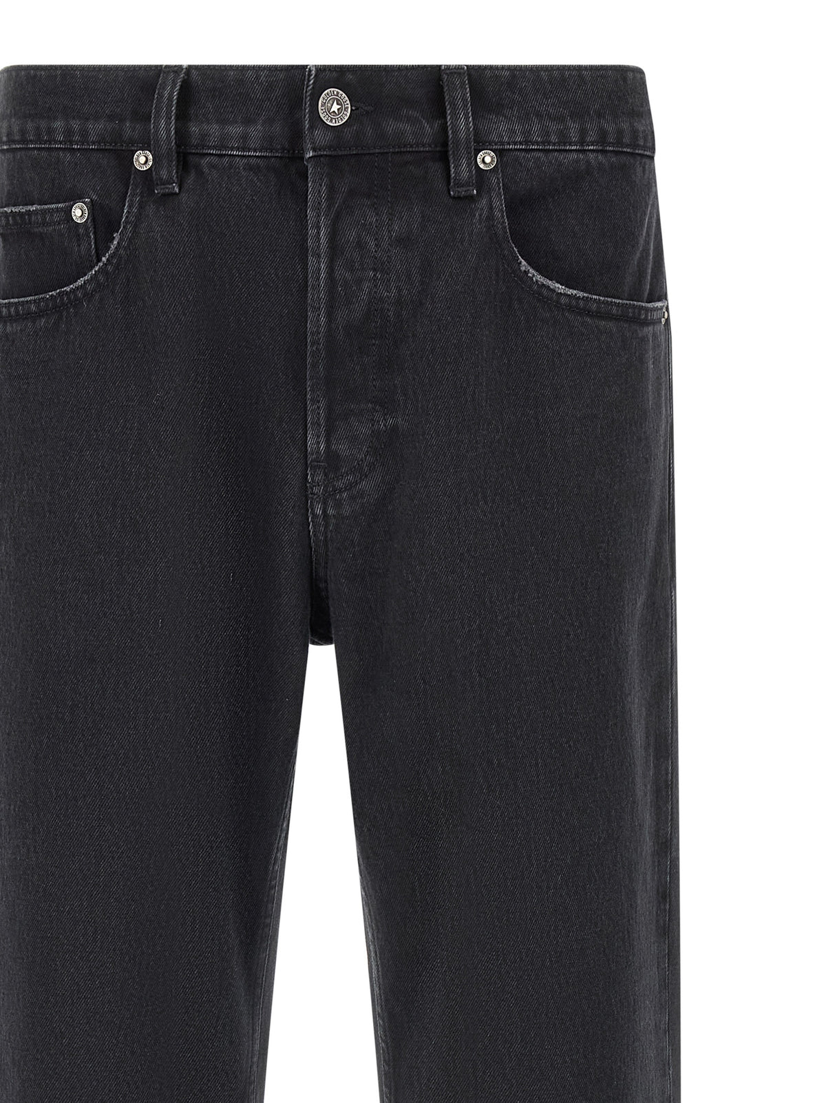 Golden Goose Schwarze Jeans aus Baumwolle mit geradem Bein