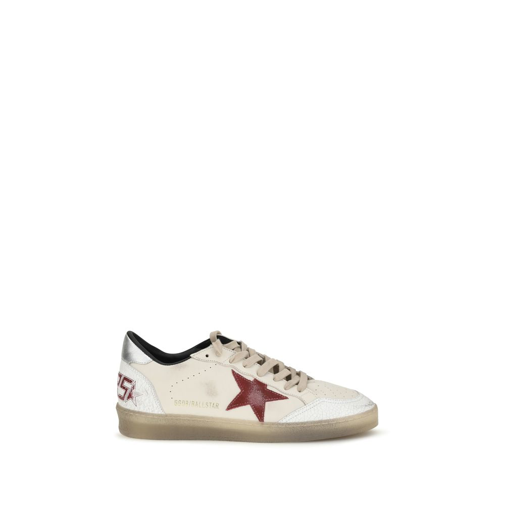 Golden Goose White Calf Leather Low Top Sneakers