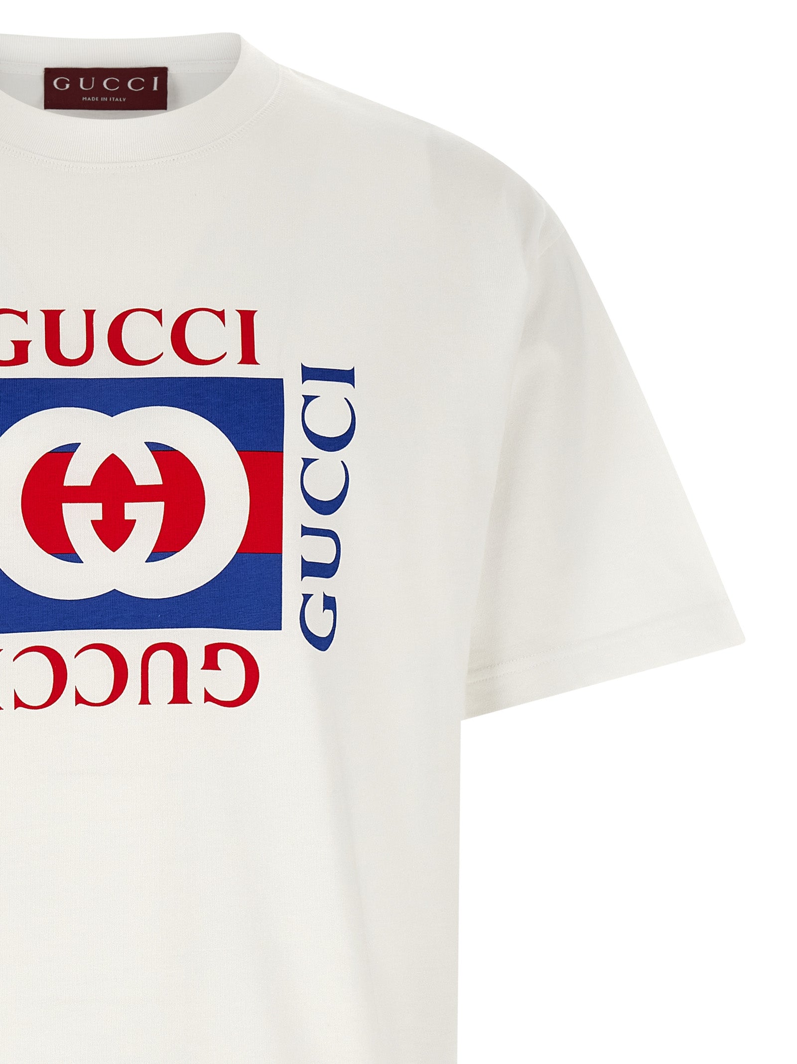 Gucci White Cotton T-Shirt