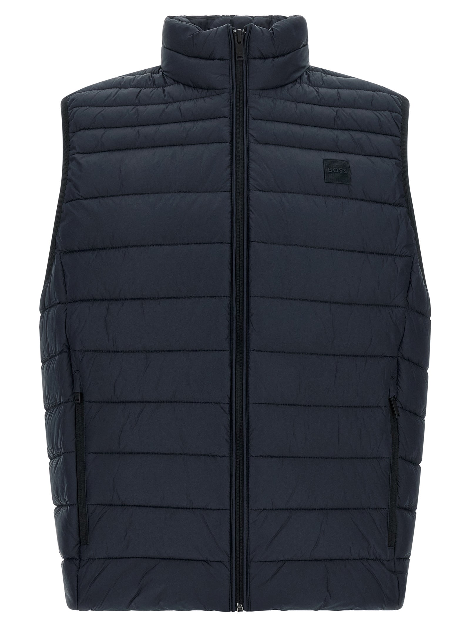 Hugo Boss Blue Recycled Sleeveless Jacket