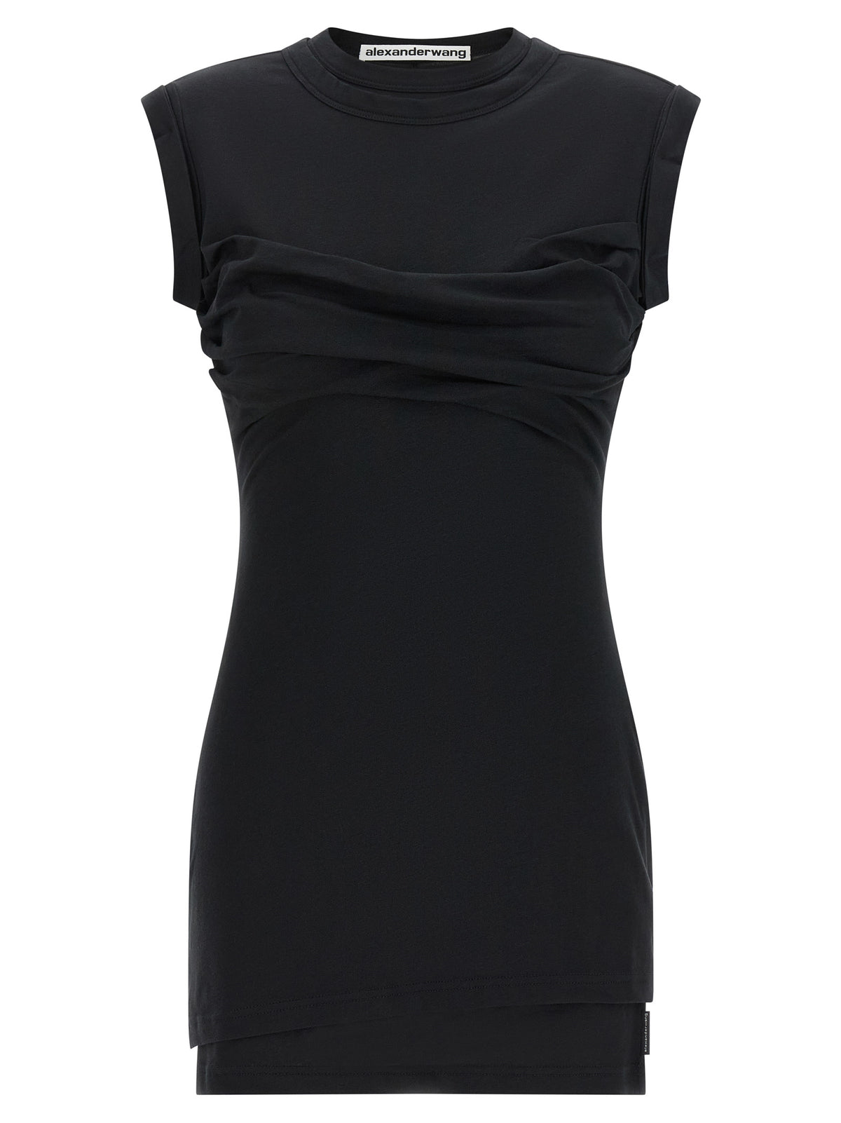 Alexander Wang Black Cotton Short Dress