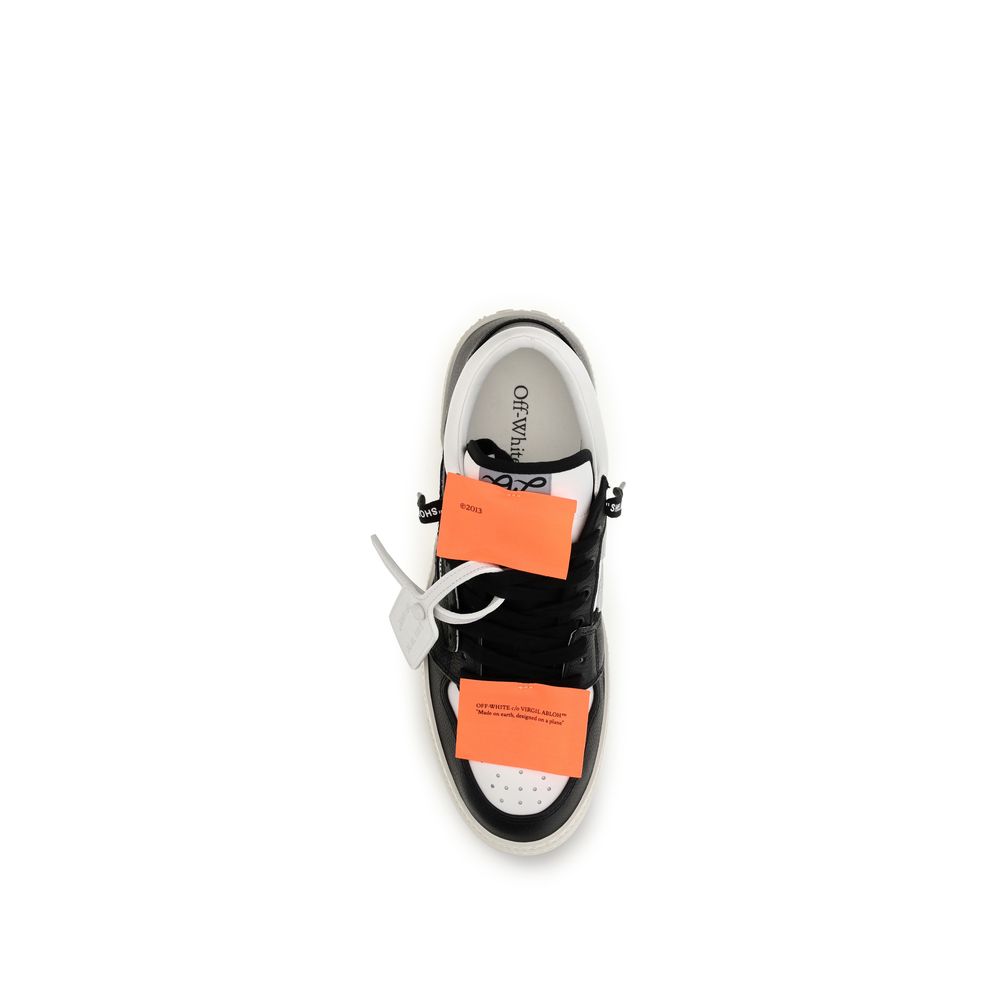 Off-White Multicolor Calf Leather Low Top Sneakers
