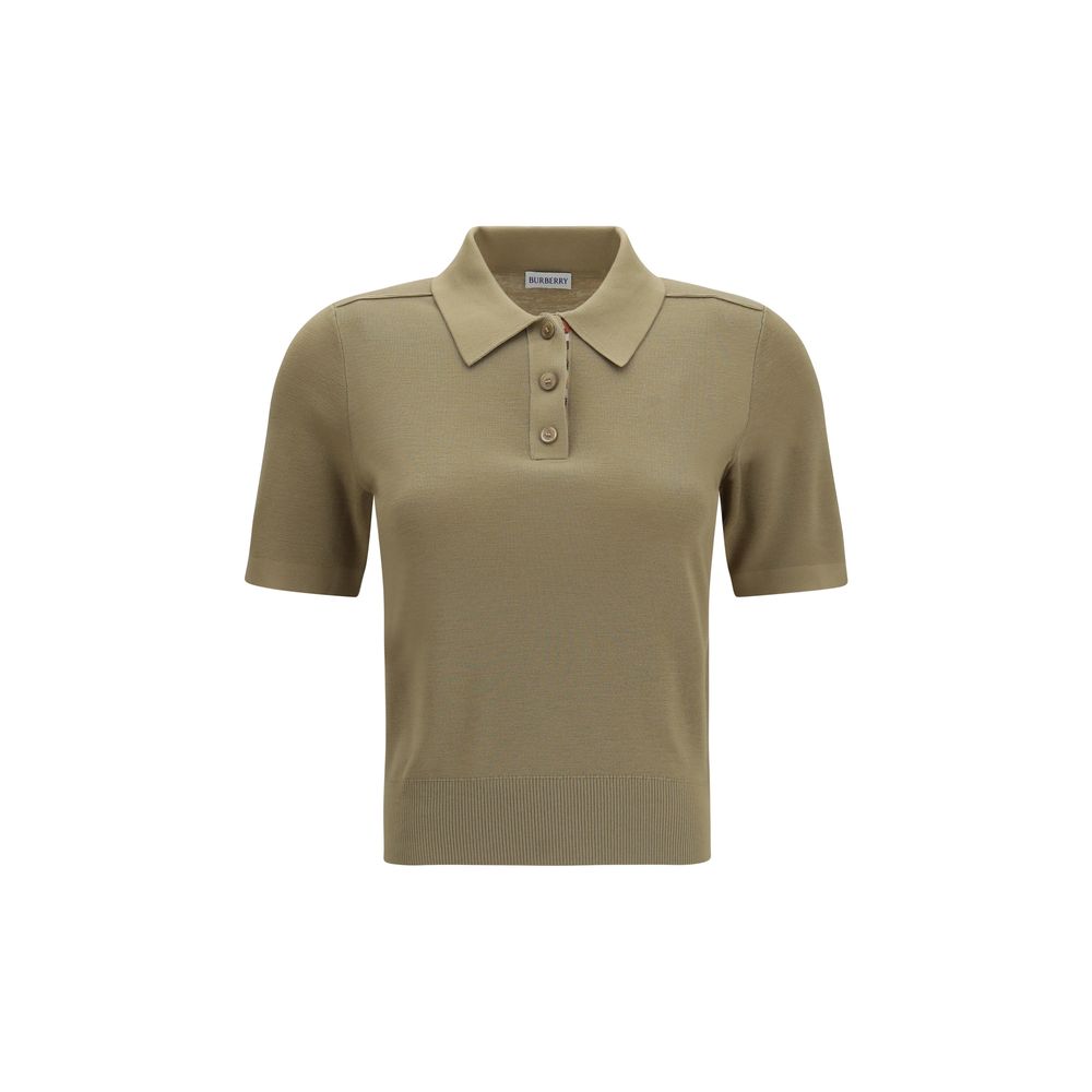 Burberry Bicolor Wool Polo Shirt