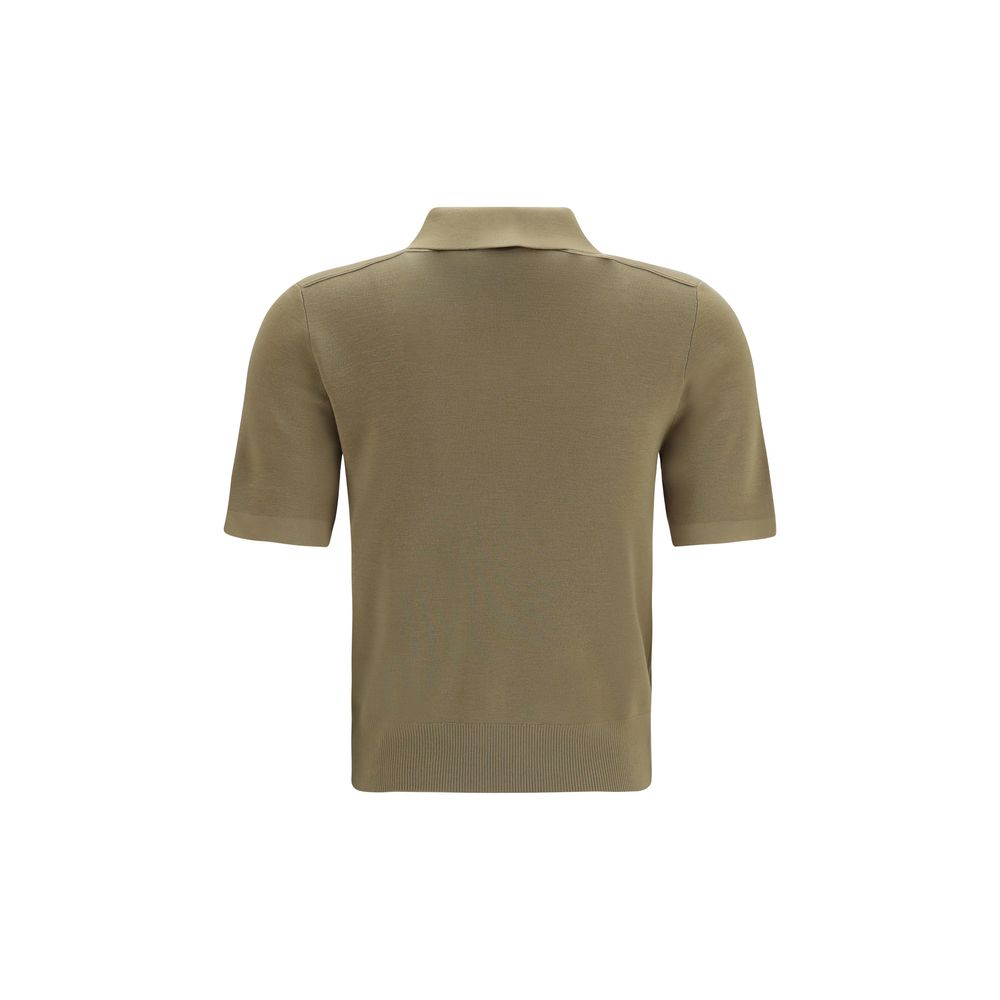 Burberry Bicolor Wool Polo Shirt