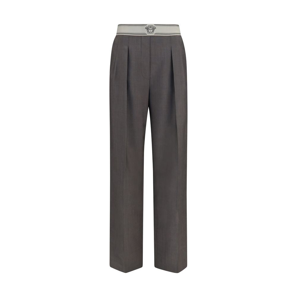 Versace Gray Wool Pants