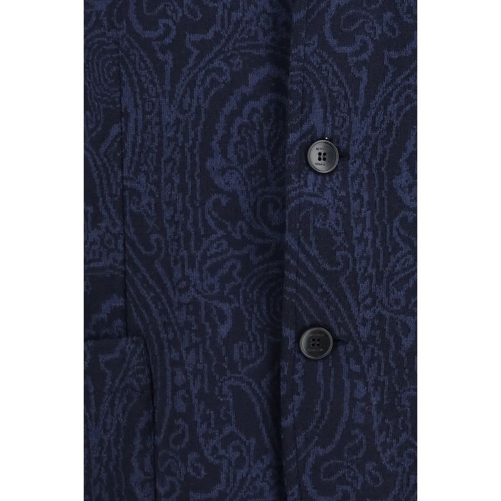 Etro Blue Wool Jacket
