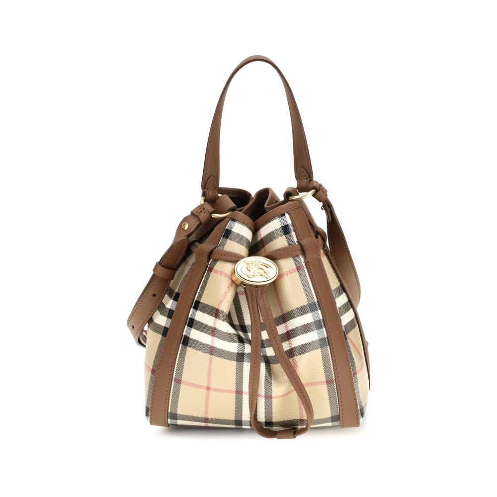 Burberry Beige Calf Leather Backet Bag