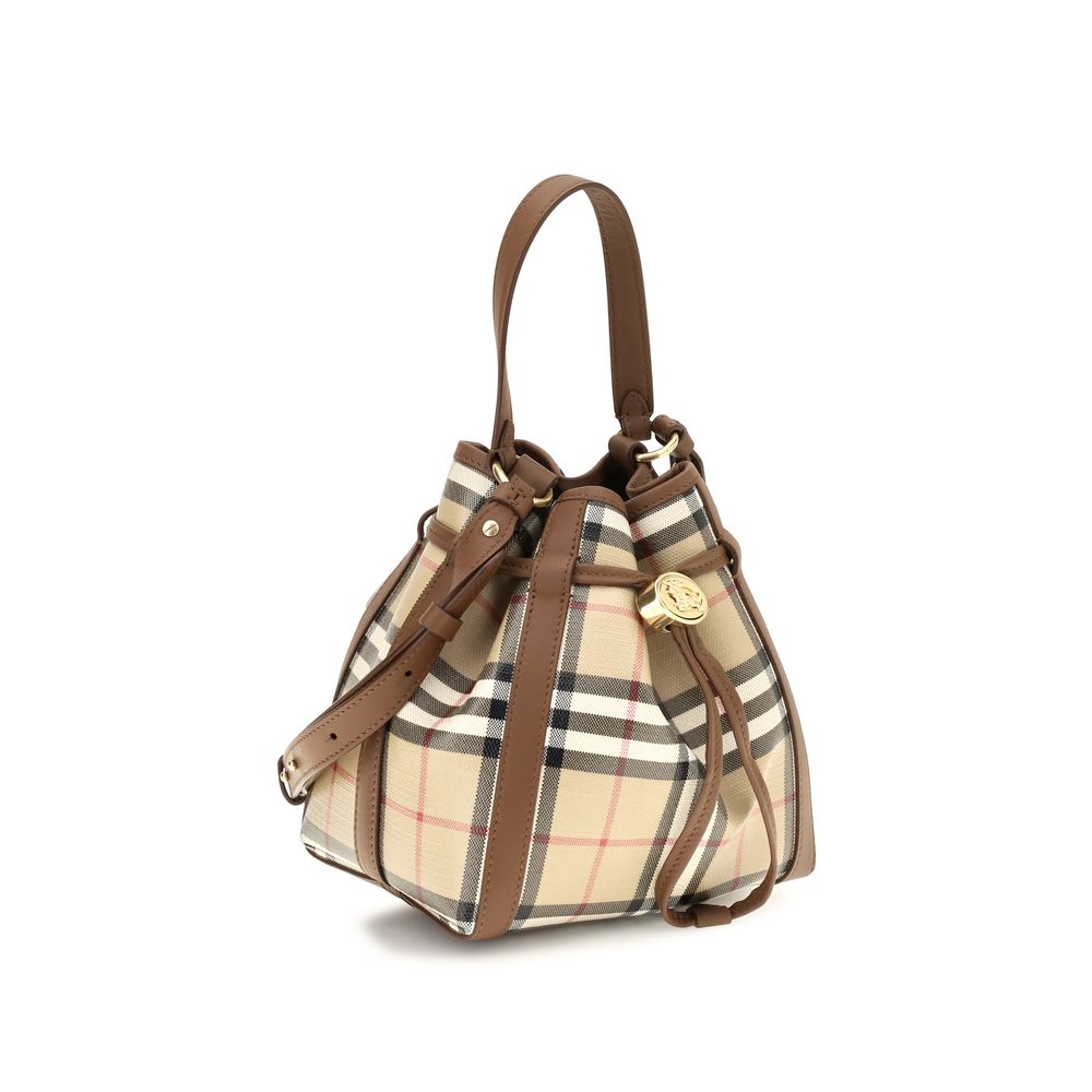 Burberry Beige Calf Leather Backet Bag