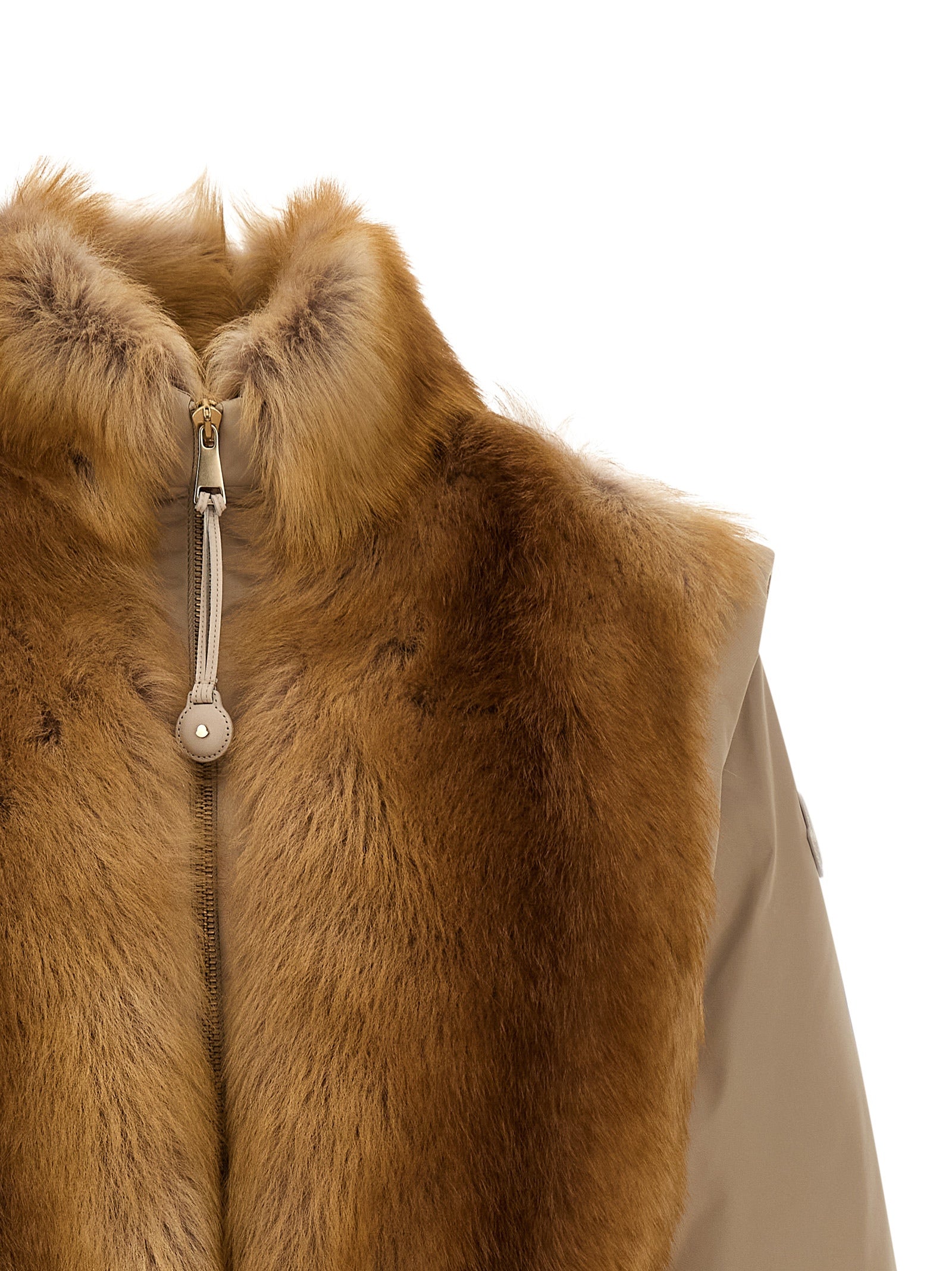 Moncler Beige Sleeveless Jacket