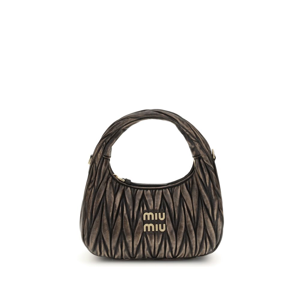 Miu Miu Brown Calf Leather Shoulder Bag