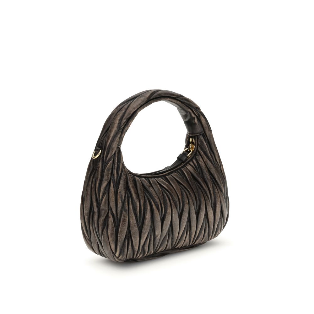 Miu Miu Brown Calf Leather Shoulder Bag