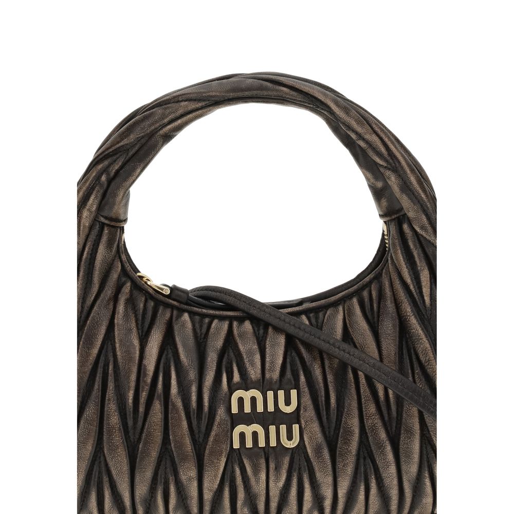 Miu Miu Brown Calf Leather Shoulder Bag