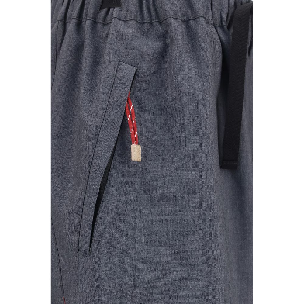 Prada Gray Wool Casual Pants