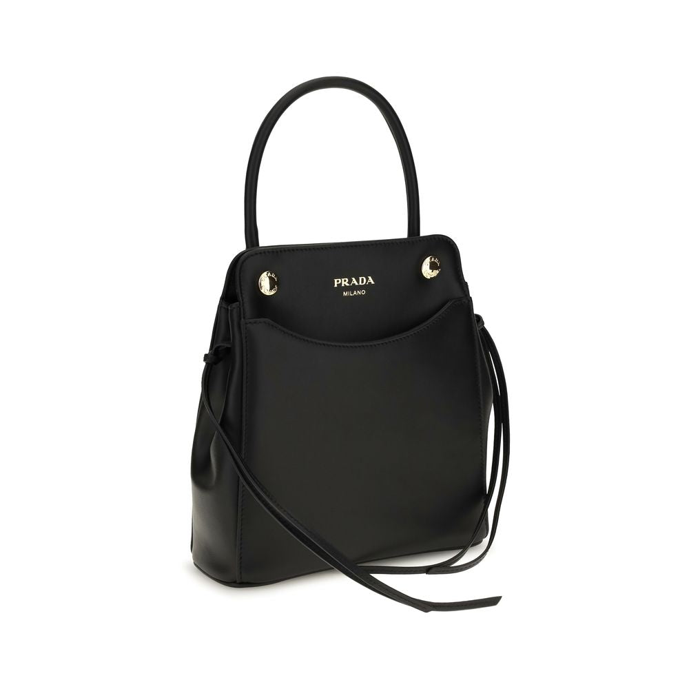 Prada Black Calf Leather Shoulder Bag