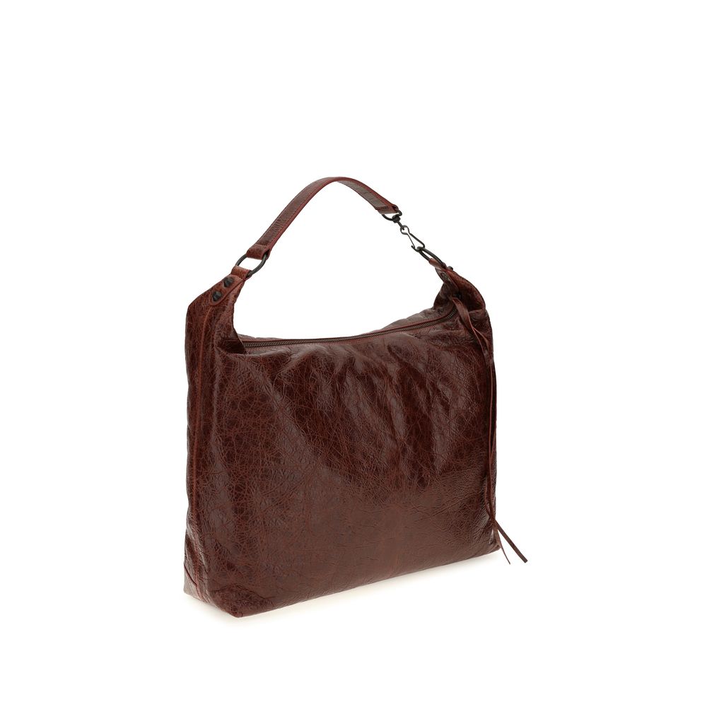 Balenciaga Bordeaux Lamb Shoulder Bag