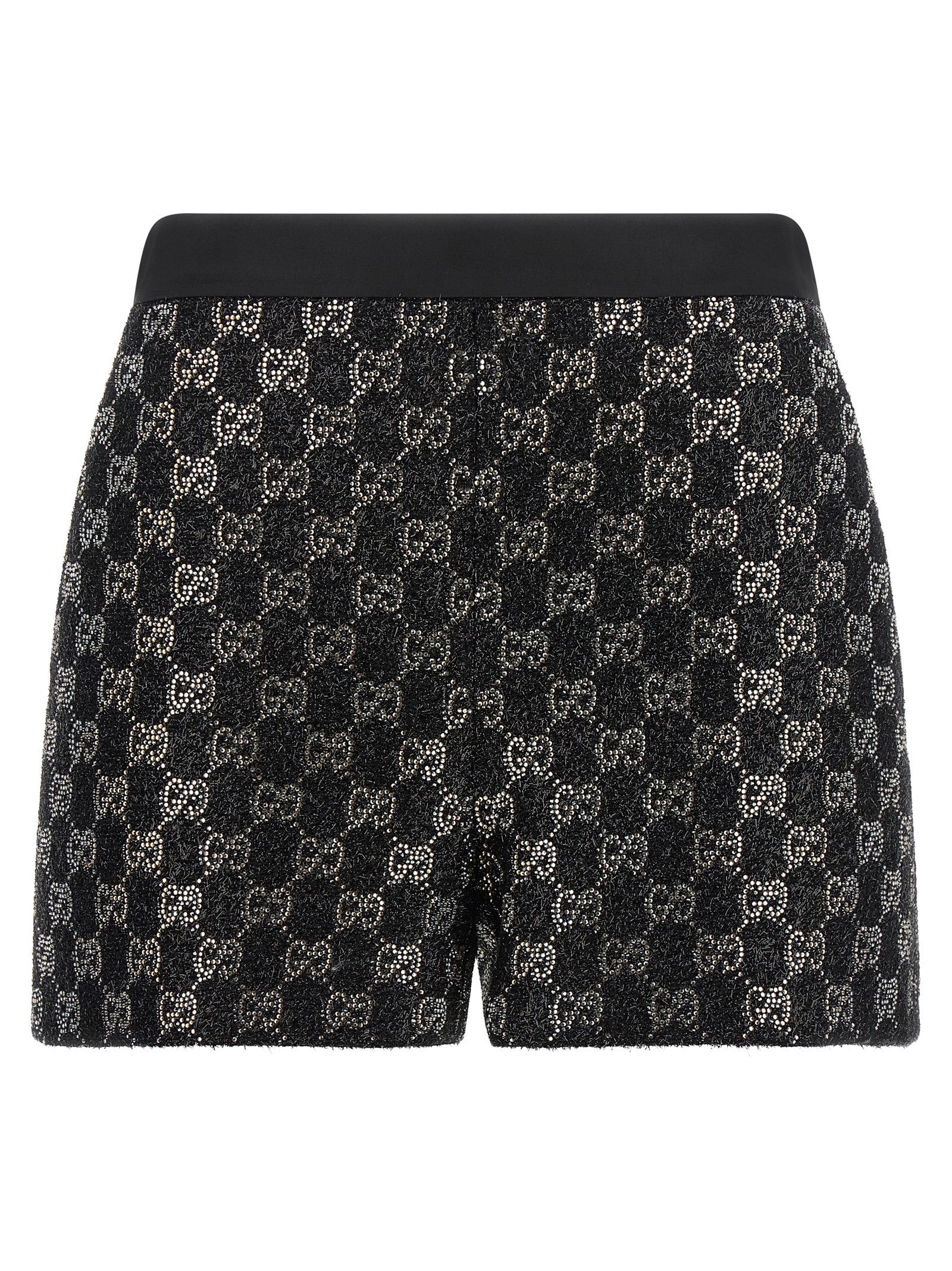 Gucci Black Viscose Bermuda Shorts