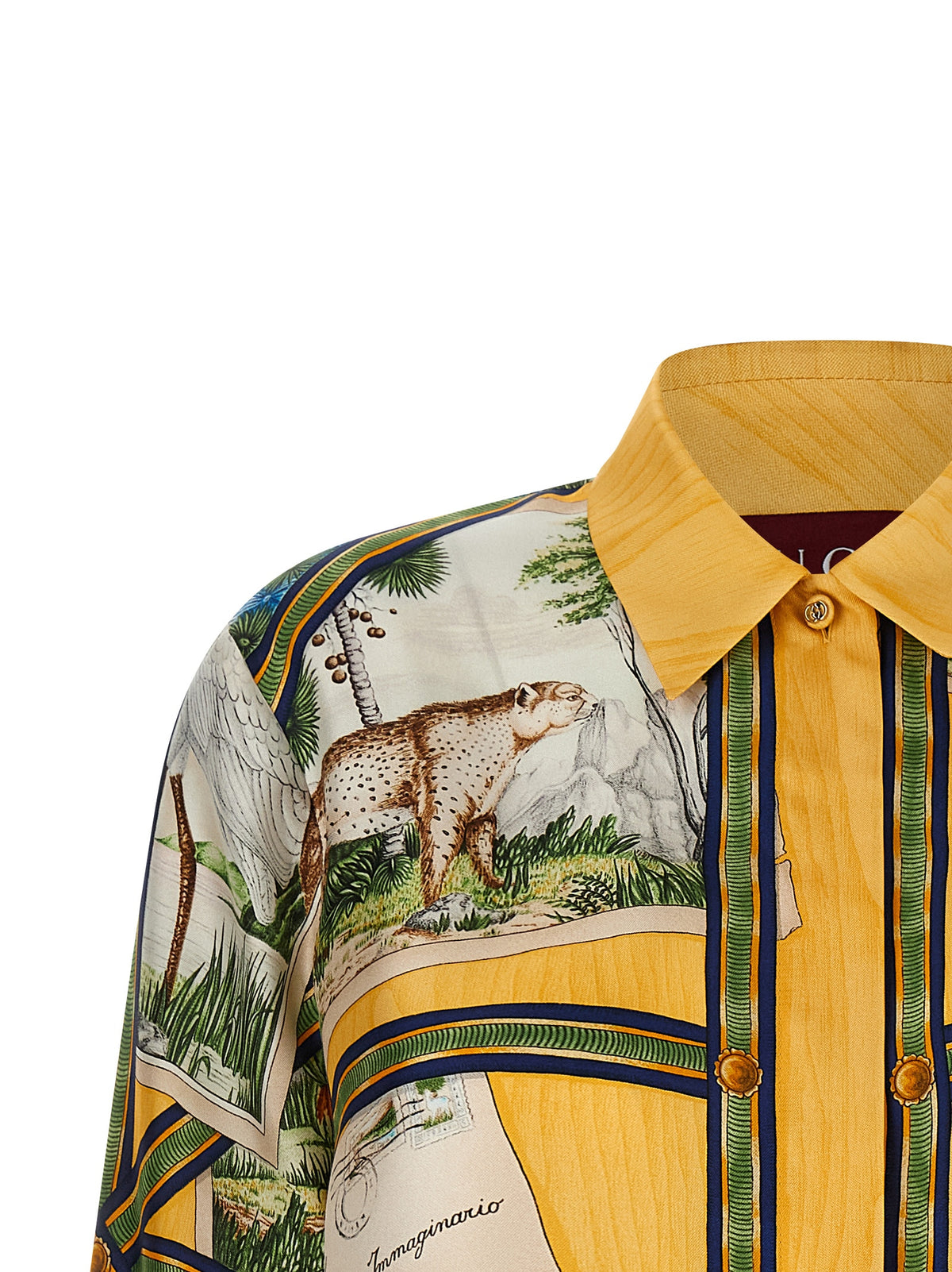 Chemisier en soie multicolore Gucci
