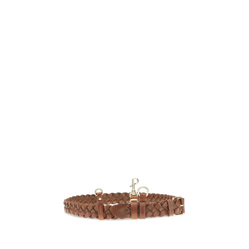 Miu Miu Brown Calf Leather Regular Belt