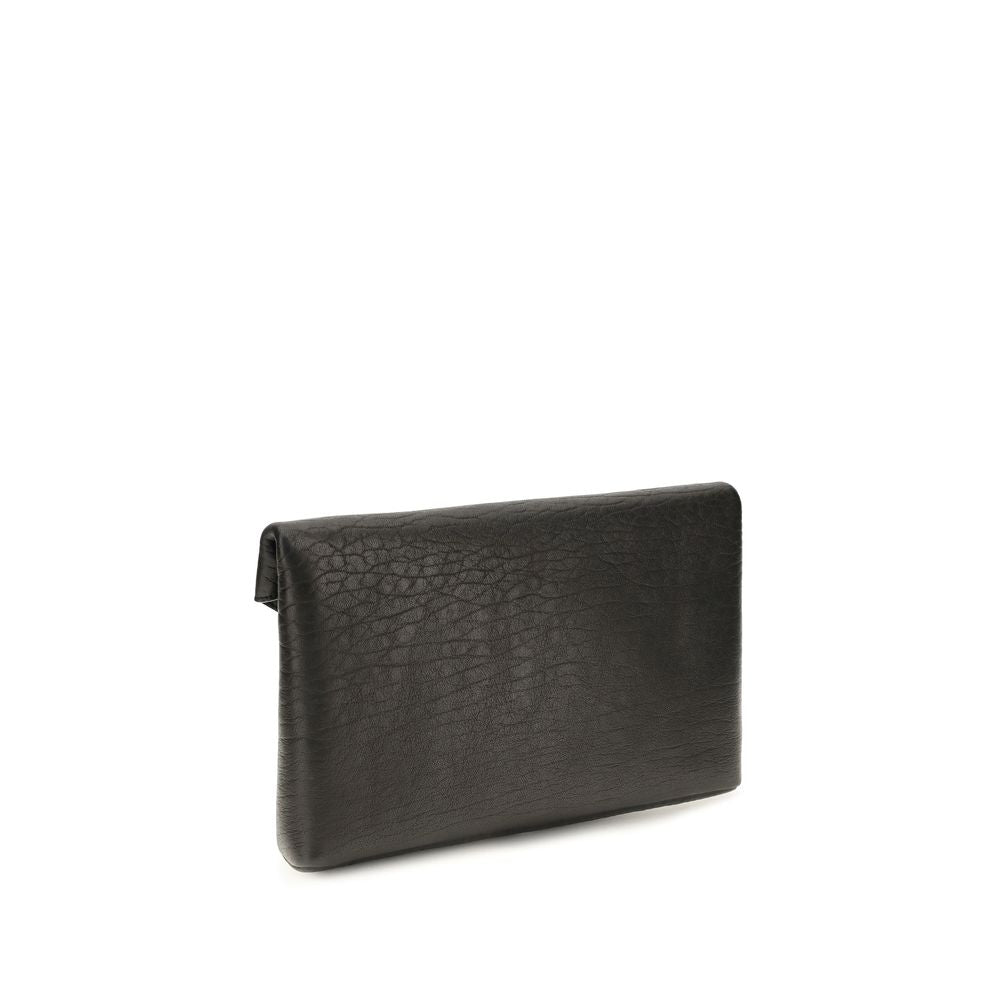 Saint Laurent Black Lamb Clutch Bag
