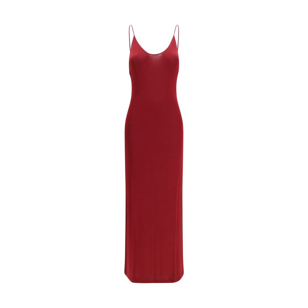 Saint Laurent Bordeaux Cocktail Dress