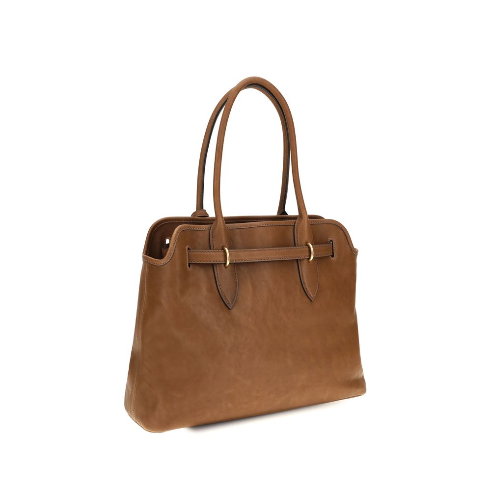 Miu Miu Brown Calf Leather Shoulder Bag