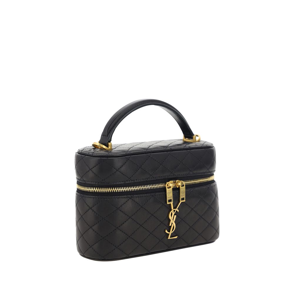 Saint Laurent Black Lamb Shoulder Bag