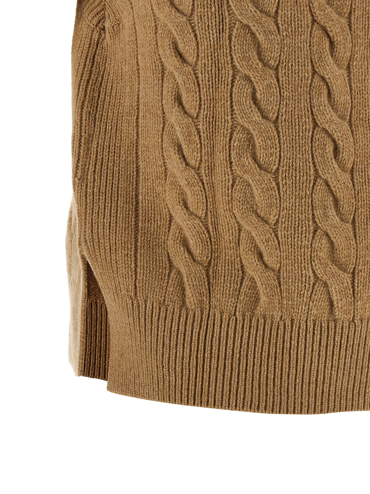 Polo Ralph Lauren Beige Wool Sleevelesss Jacket
