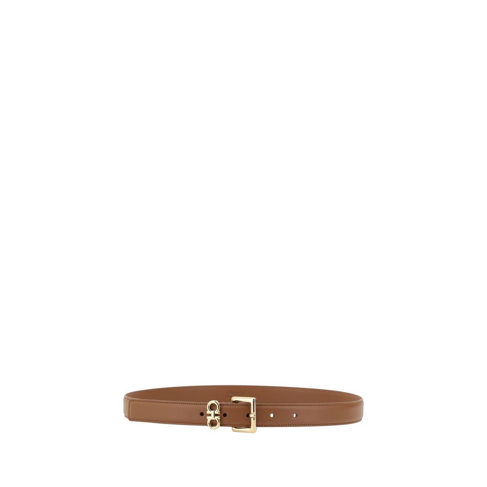 Ferragamo Brown Calf Leather Regular Belt