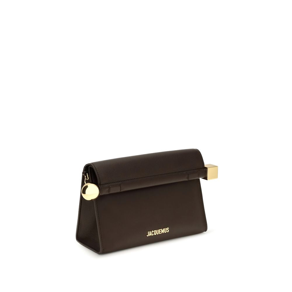 Jacquemus Brown Lamb Clutch Bag