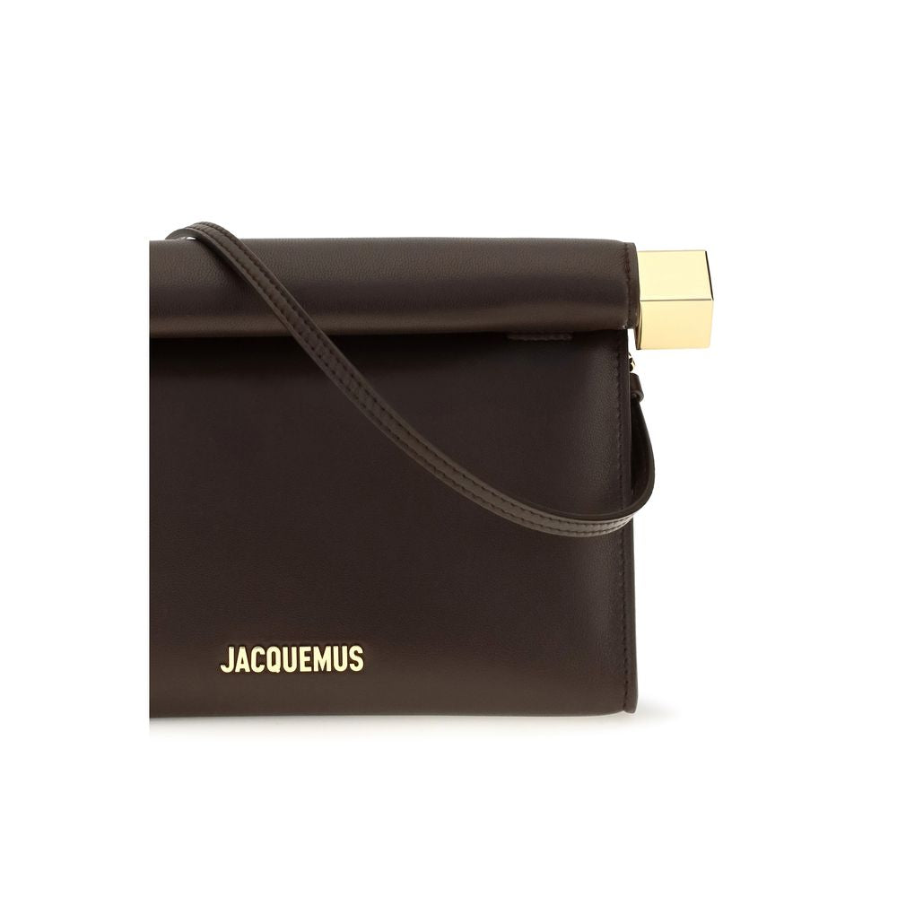Jacquemus Brown Lamb Clutch Bag