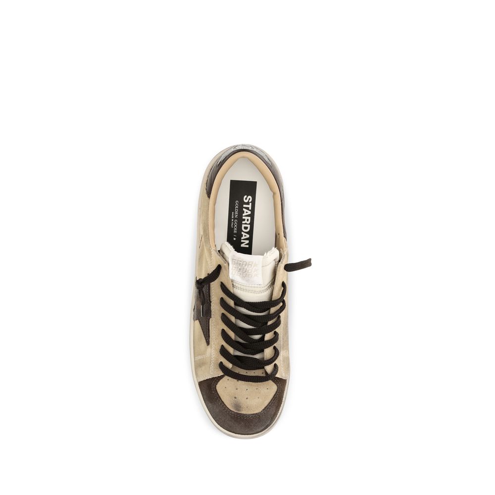 Golden Goose Beige Calf Leather Sneakers