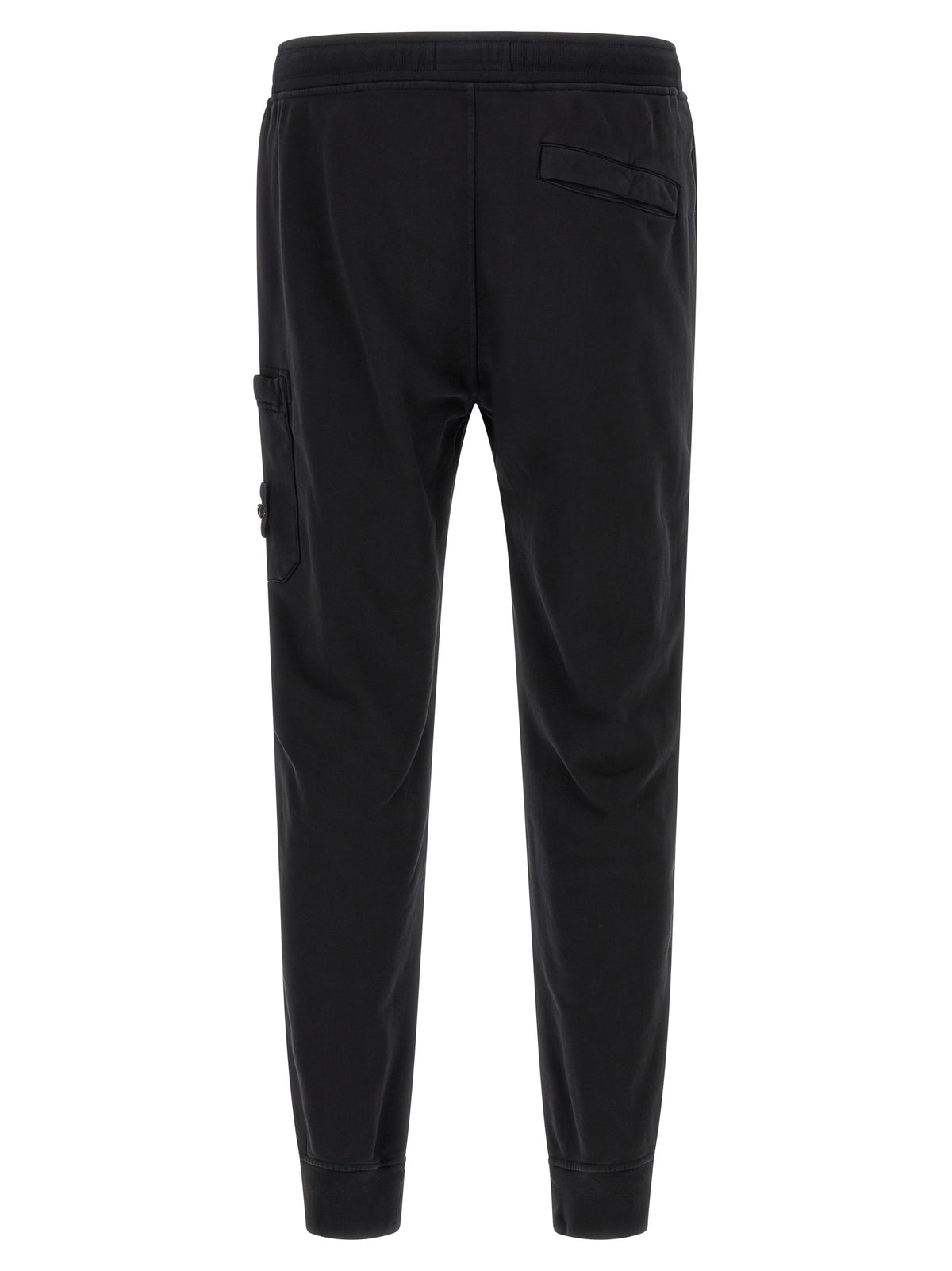 Stone Island Black Cotton Joggers (Workout Pants)