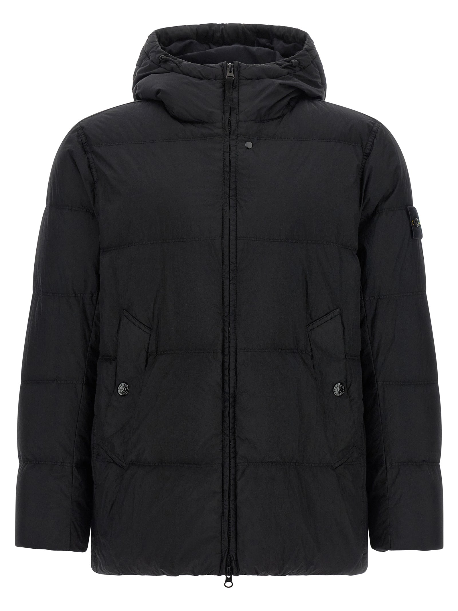Stone Island Black Full-Length Jacket