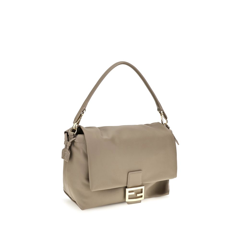 Fendi Beige Calf Leather Shoulder Bag