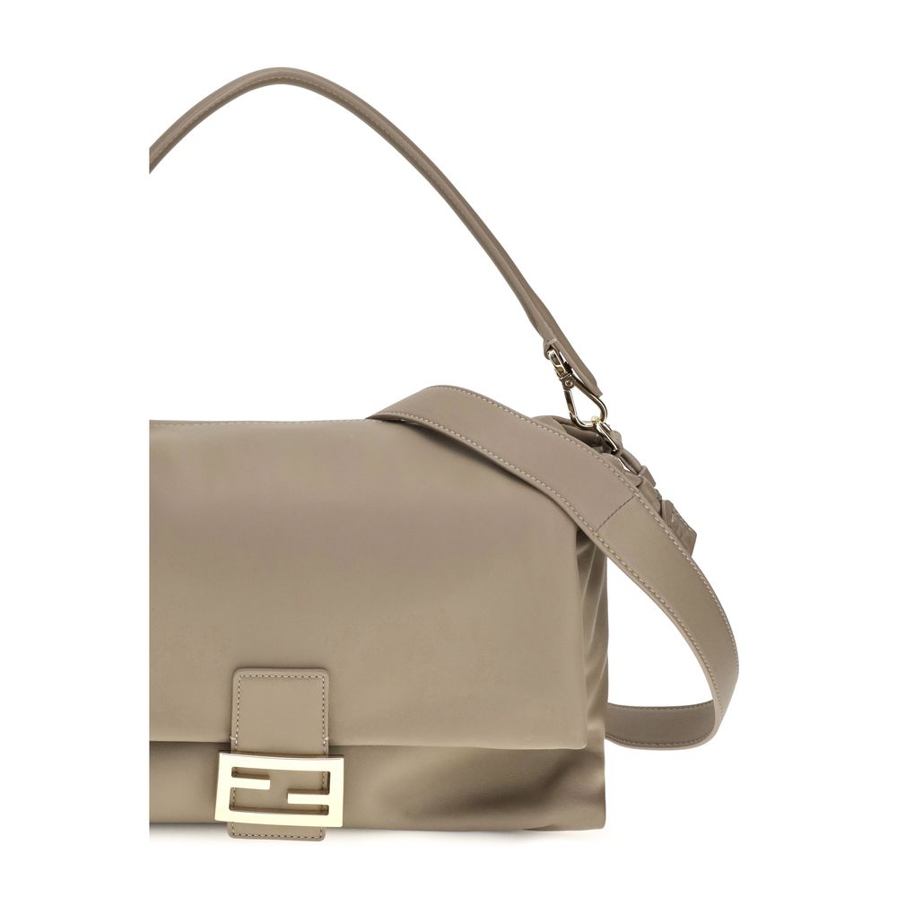 Fendi Beige Lamb Shoulder Bag